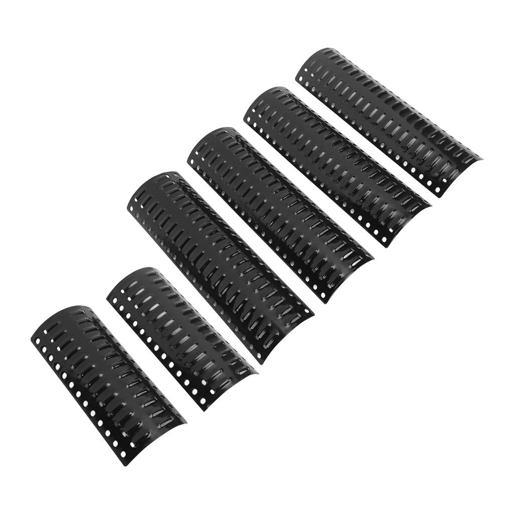 6pcs Replacement Heavy Duty Adjustable Heat Plate Shield Heat Tent Bar Burner Cover Flame Tamer