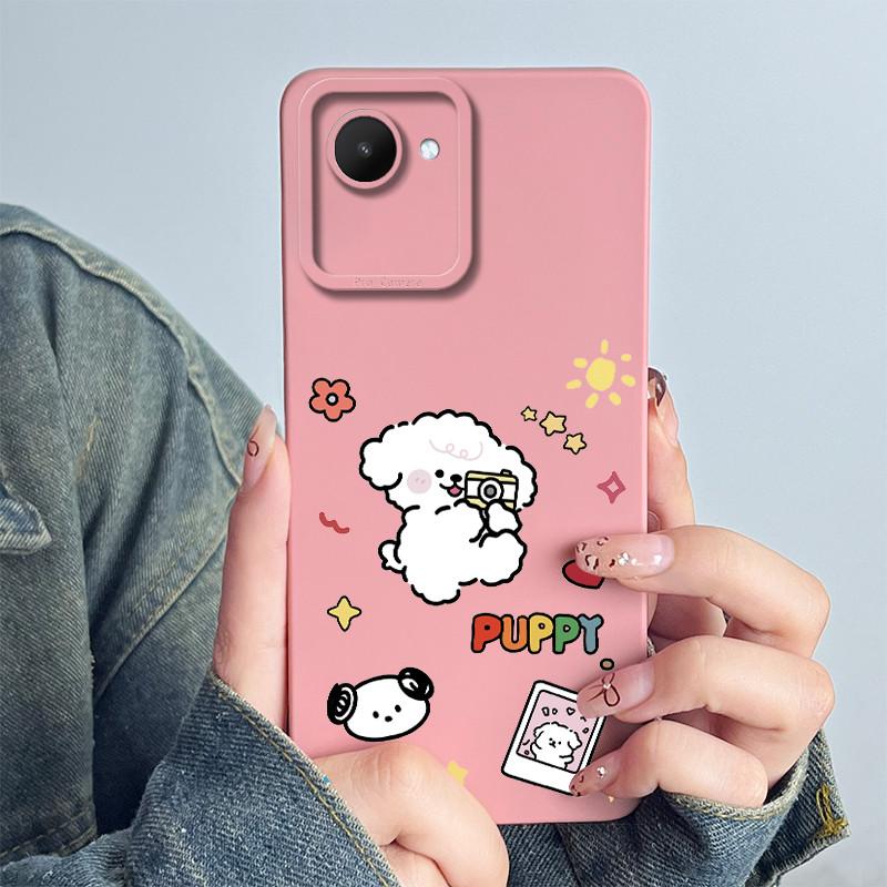 For Realme C30 C30s Narzo 50i Prime Phone Case RMX3690 RMX3506 Coque Soft Silicone Sweet Painted Back Printed Protective Cover