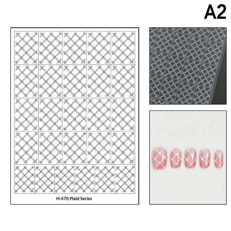 Francuskie Paski Romb Ozdobne Naklejki Szablon Stempel Manicure Naklejki Urok do Paznokci Dekoracja DIY