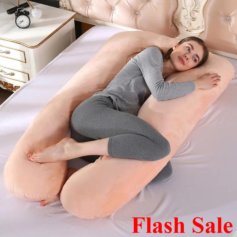 New Multifunctional Pregnant Women's Pillow Side Lying Pillow Detachable and Washable U-shaped Napping Pillow Cushion