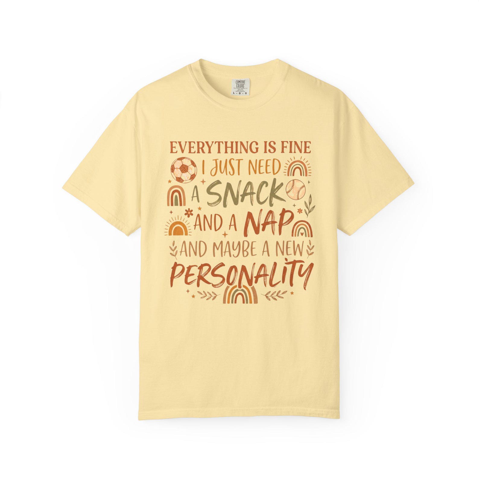 Plus Size Funny Quote TShirt, Everything is Fine Shirt, Humorous Quote TShirt For Plus Size Women, Sarcastic Tee Gift, Comfort Colors Shirt L