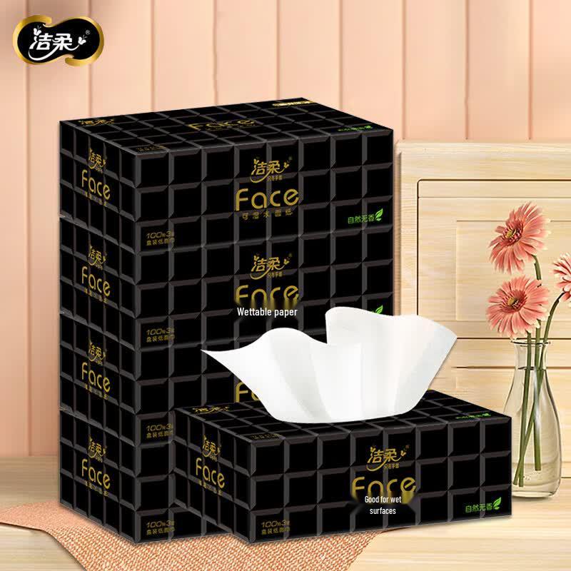 Jie Rou Natural Unscented 4-Ply Facial Tissues