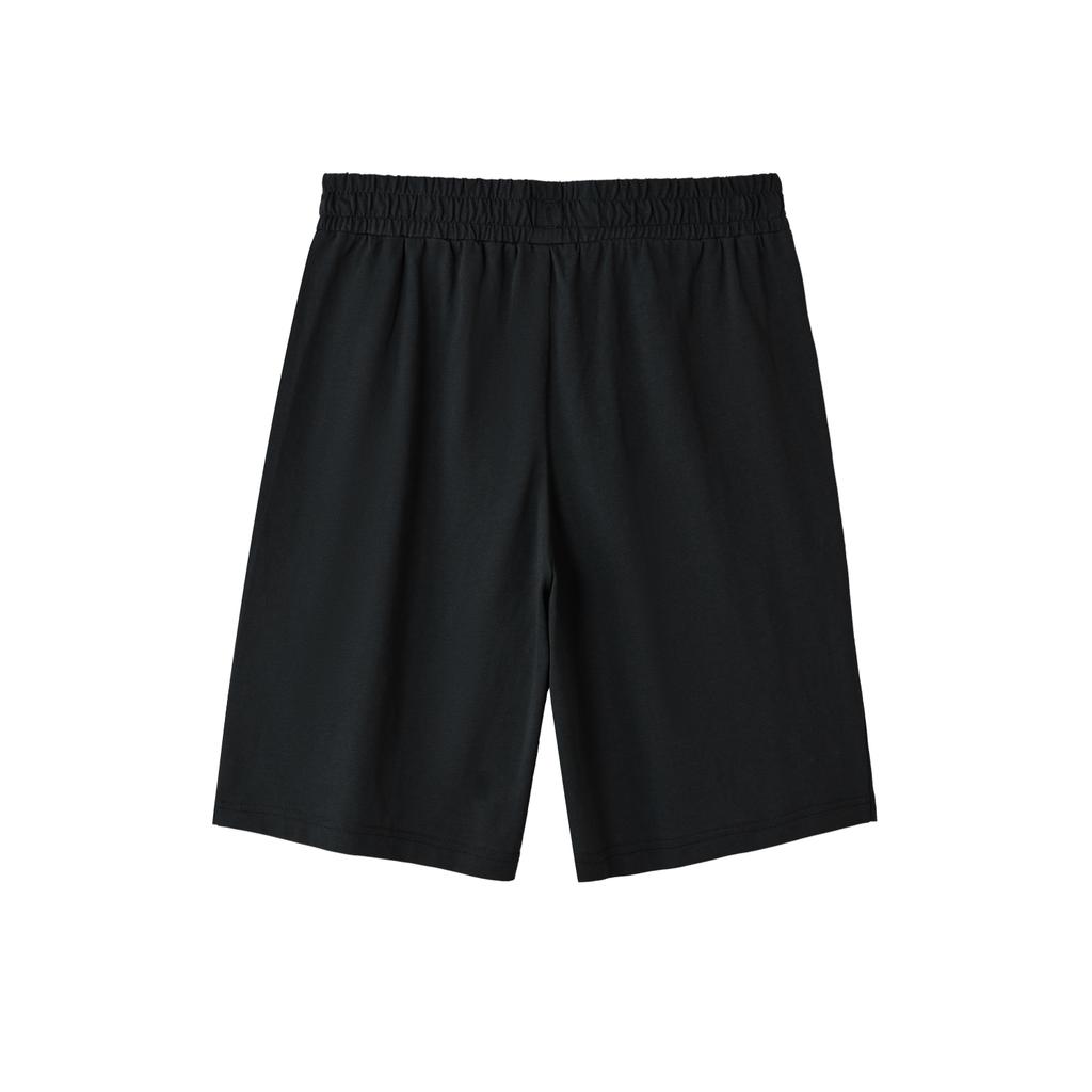 Adidas Solid Color Elastic Mid-Waist Sporty Casual Shorts Men Bottoms Black JP2078