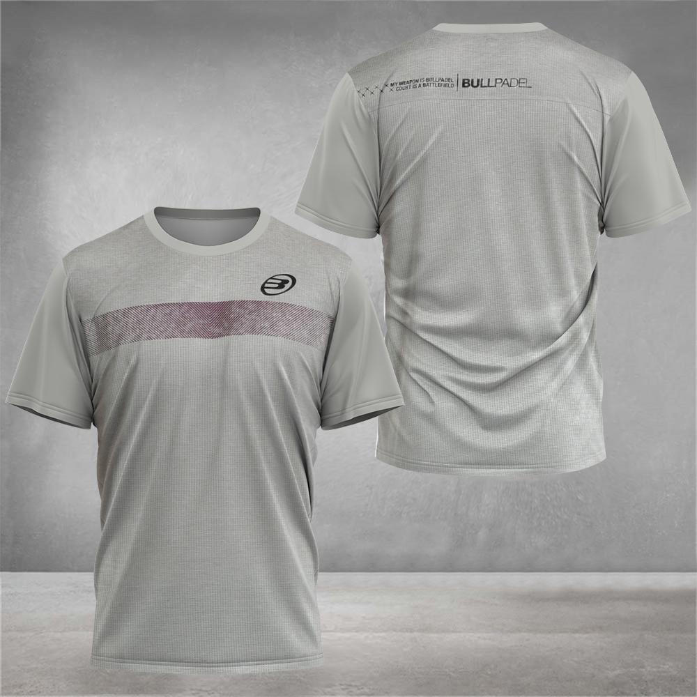 Summer Boutique Padel Element Print Quick-drying Short-sleeved Fashion Men's Tennis Wear Men's Fitness Sports Breathable T-shirt