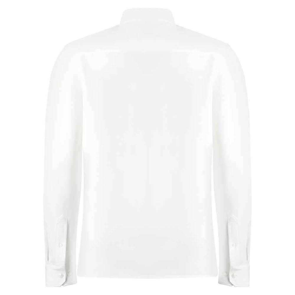 Kustom Kit Mens Pique Superwash 60C Tailored Long-Sleeved Formal Shirt