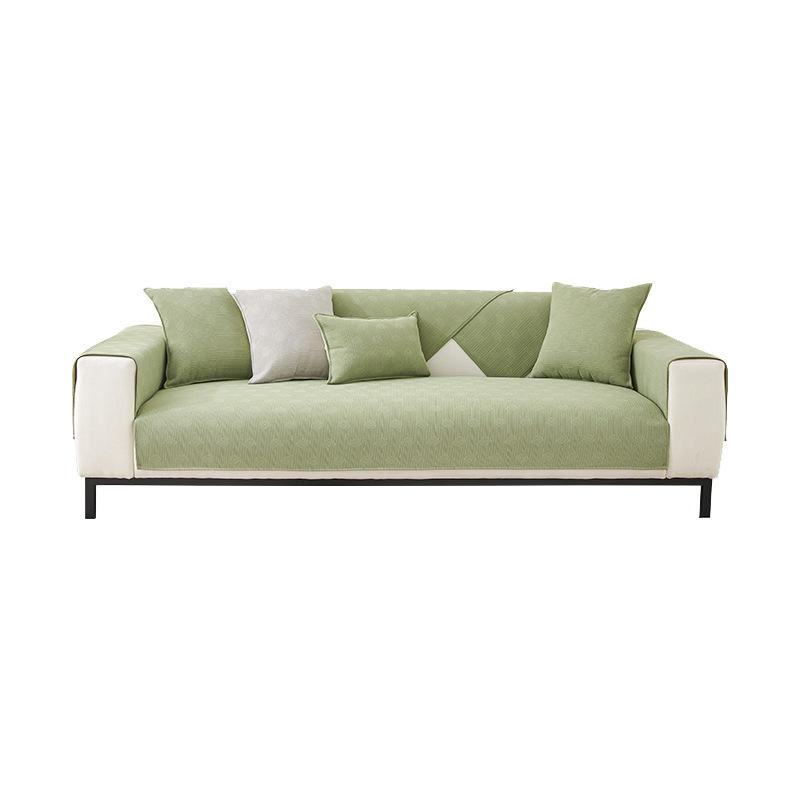 

Подушка для дивана кремового цвета, универсальный простой нескользящий чехол на четыре сезона, синель, элитная подушка на спинку, ткань для полотенец 70*70