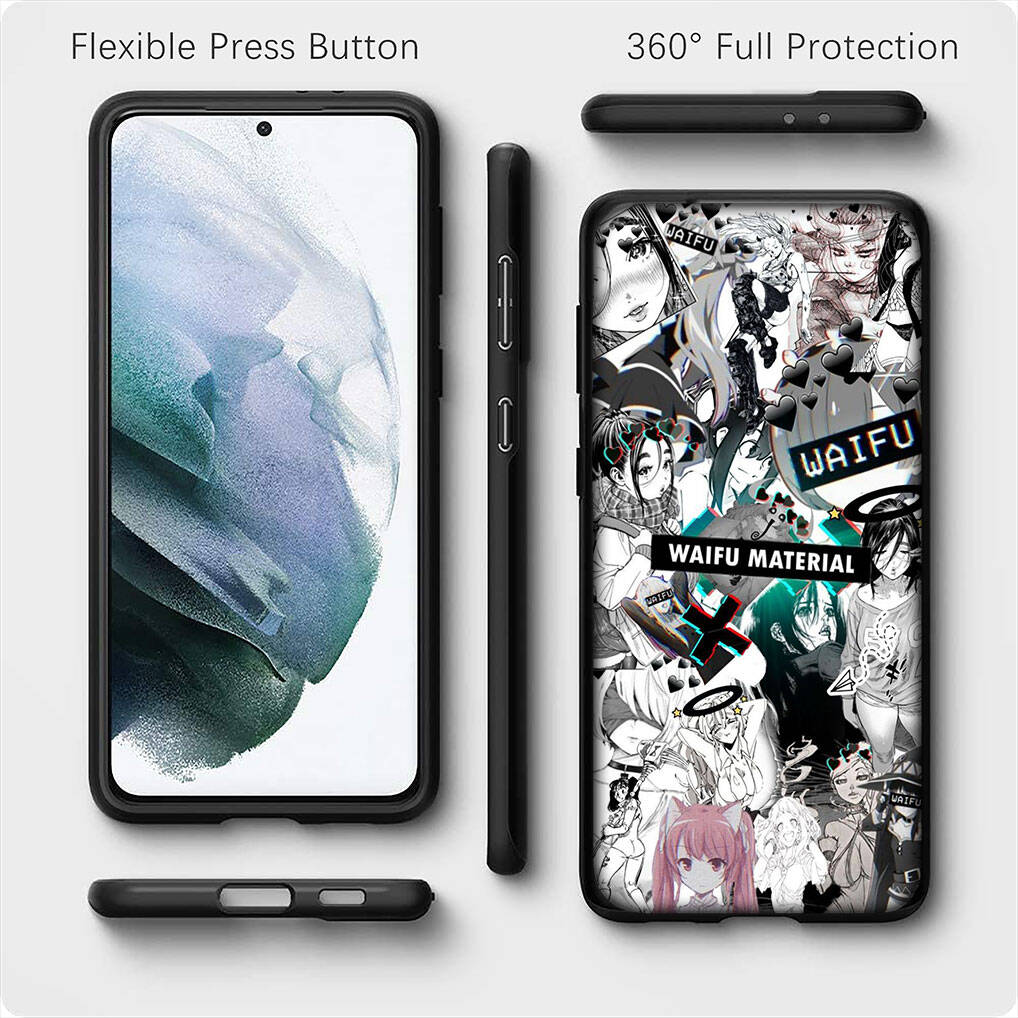 For iPhone 17 16 15 Xiaomi Poco F7 F8 X7 X6 C85 C75 M8 Redmi Note 14 13 12 11 Pro Max 14C 13C A3 A4 Case Cartoon Ahegao Hentai Manga Girl Waifu Cover