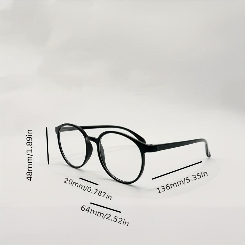 Round Frame Clear Lens Glasses Retro Fashion Decorative Glasses Computer Spectacles For Women Men