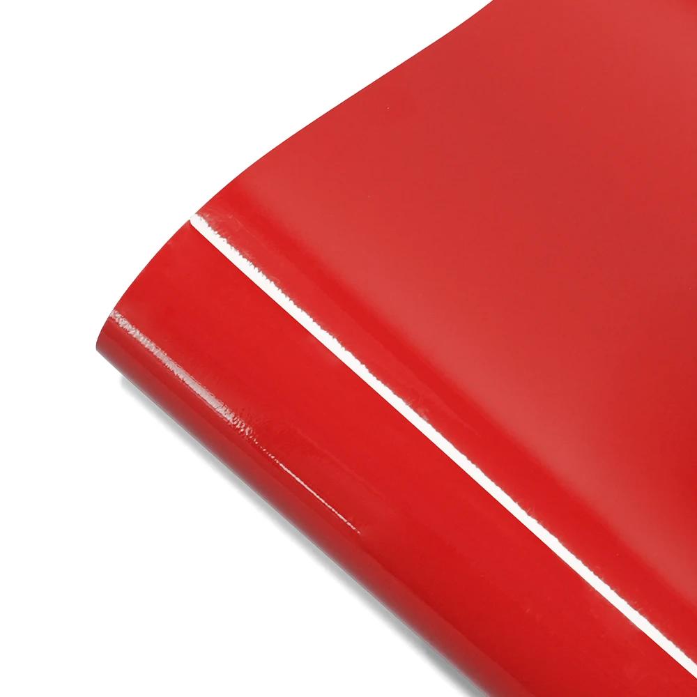 Bright Glossy Red Car Wrap Stickers Color Change Vinyl Film Auto Wrapping Film Bubble Free Sticker Vinyl Decals Car Accessories