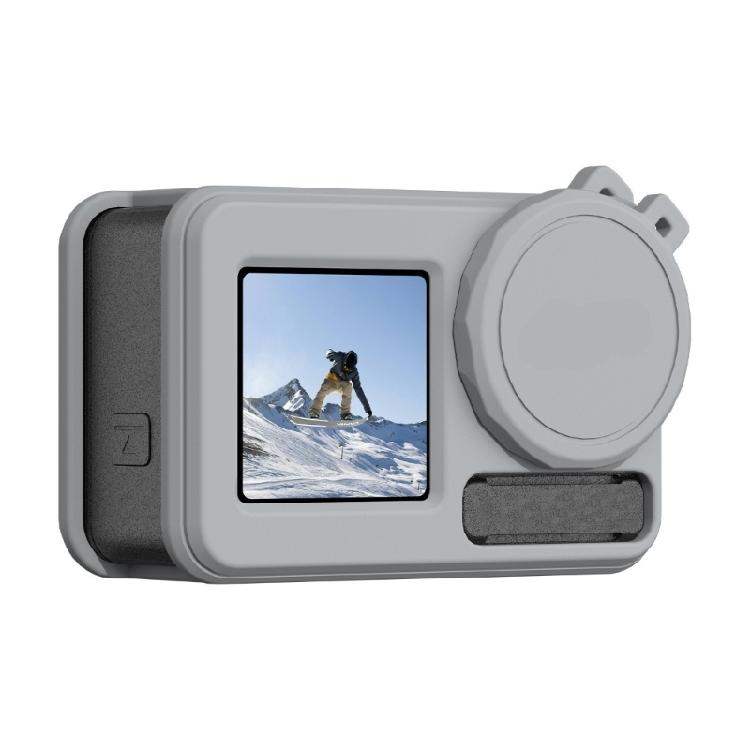 Camera Soft Silicone Shell for Action 5 Adjustable Neck Cord, AntiDrop Straps, and Protective Lens Caps