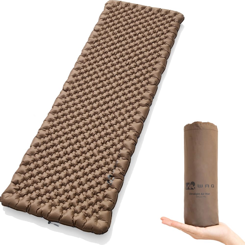 

WAQ Ultra Light AirMat Ultralight Air Mattress for Outdoor Ultra Lightweight and Ideal for Easy Includes Repair Ideal for Car and Emergency
