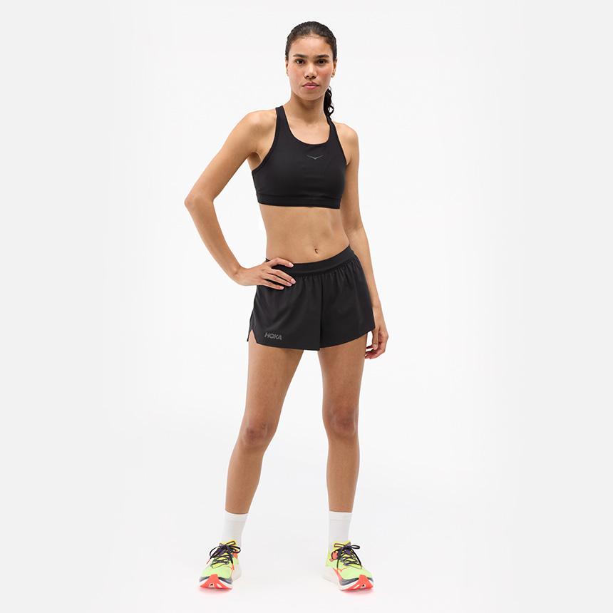 HOKA Hoka Women's Race Day Split Shorts 1180456-BLK