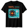 Vinyl Turntable Records Music Mens TShirt Retro Audio Player