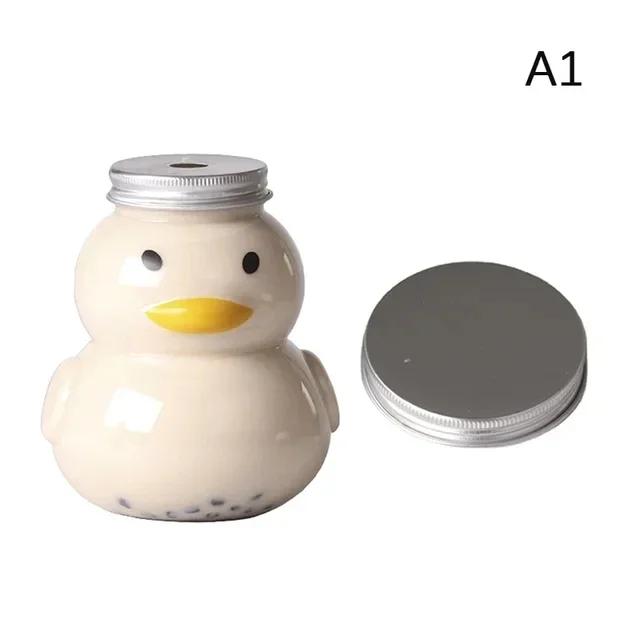 Kawaii Cat Water Bottles for Milk Tea Coffee Juice Portable Drinking Cup Home Transparent Juicing Beverage Drink Bottle BPA Free