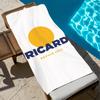 Asciugamano da Spiaggia di Lusso con Logo R-RicardSES Asciugatura Rapida Morbido Asciugamani da Piscina Regalo per Viaggio Palestra Doccia Campeggio sport