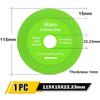 New 100X20X15mm Glass Cutting Disc 115X15X22.23mm Green Diamond Saw High Hardness Angle Grinder Ceramic Tile Jade