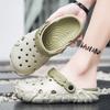 Tamancos da Moda Sandálias Masculinas Leves Respiráveis Sandálias de Calçar Rápido Antiderrapantes Sapatos Aquáticos para Sandálias de Praia de Verão