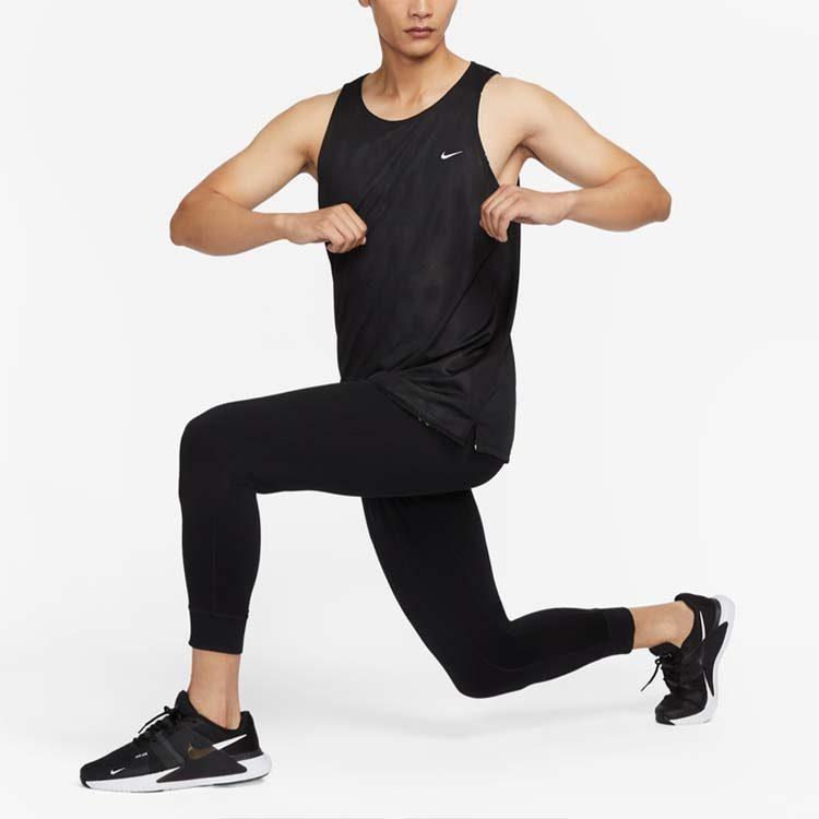 Nike Tank Tops Men's Black Crew Neck Moderate Straight Fit FB7979-010