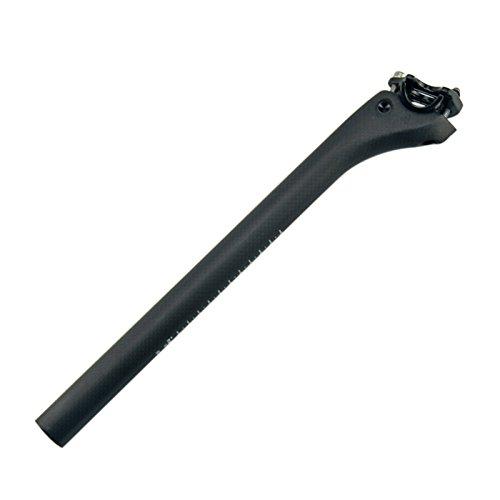 Carbon Fiber Bicycle Seatpost, 25.4/27.2/30.8/31.6mm, 3K Matte Carbon Fiber, 31.6*350mm