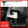 Car Sticker 2025 New Tesla Car Trash Can Auto Organizer Storage Bag Car Garbage Bin For Tesla Model 3 Model X S 2016-2020 Decals