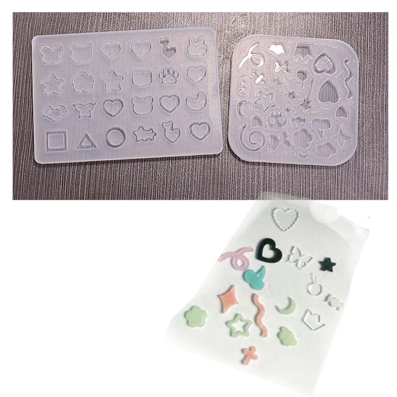 Moule en silicone à sables mouvants en bande de couleur, moule à tasse à secouer en résine pour pendentif, bijoux, porte-clés, décoration, fabrication de bricolage