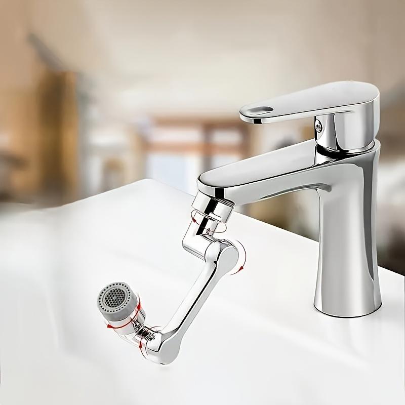 1 Stück Küchenspülenbelüfter, 1440° mechanischer Arm, universeller drehbarer Wasserhahn-Sprühkopf mit wassersparenden spritzwassergeschützten Doppelmodi, essenziell für Wasserhähne