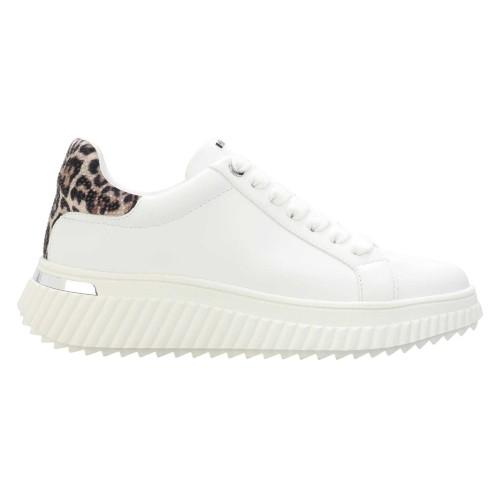 DKNY Damen Lobeco Leder Schnürung Plateau klobige Sneaker