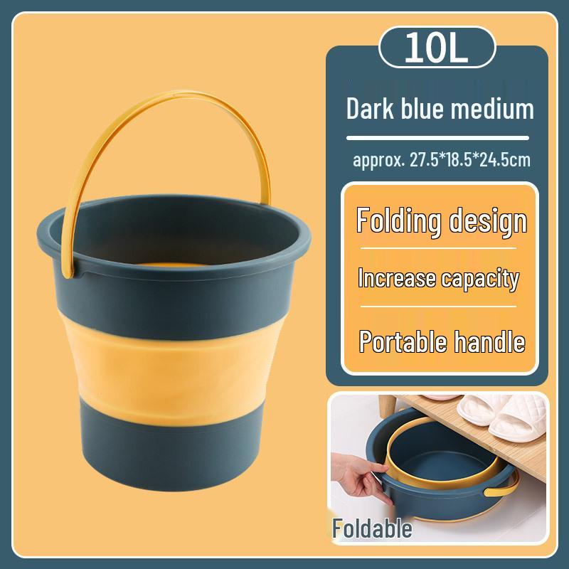 Portable Folding Water Bucket: Large Laundry, Car Trash, Wash & Fishing Use