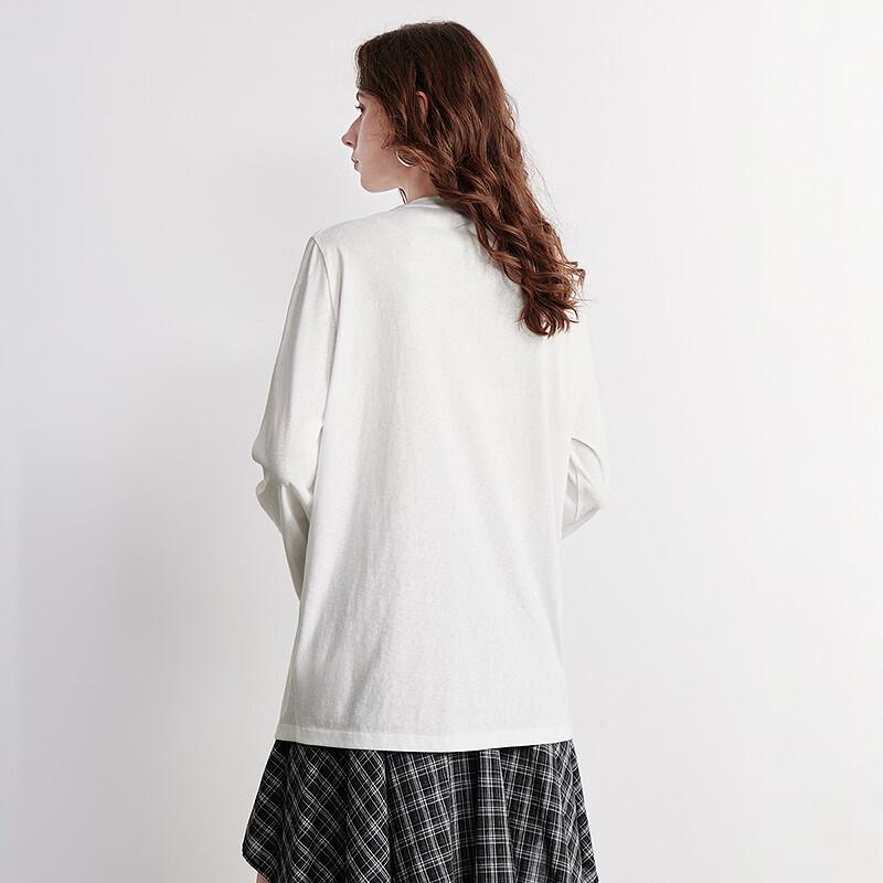 Chuyu Women's Light Cloud Yarn Long Sleeve Printed T-shirt