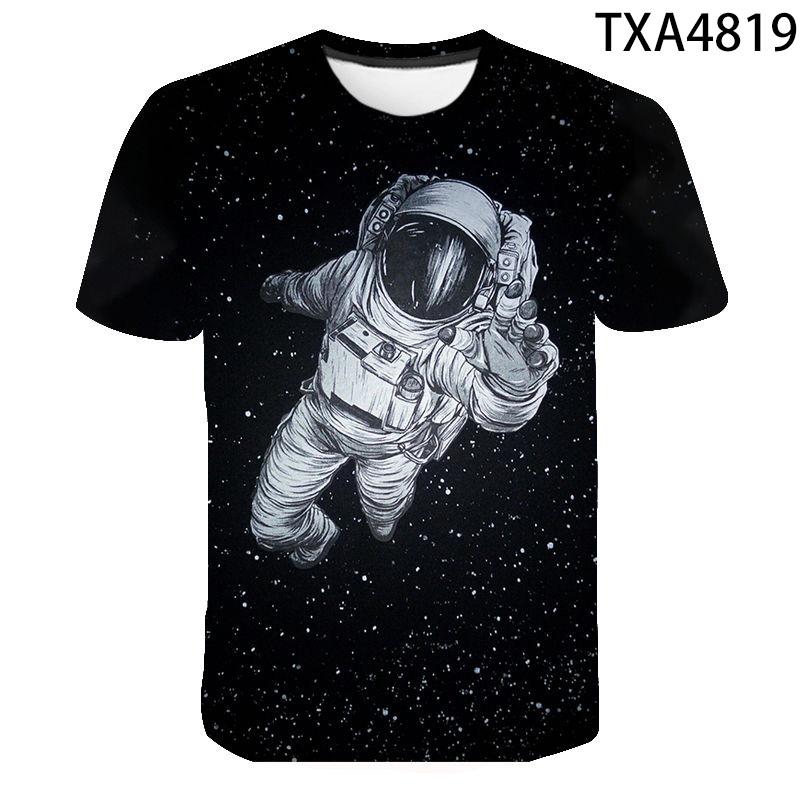 2020 Casual 3D T Shirt Men Women Children Space Astronaut Planet Explore Digital Print Cosmonaut T-shirt Cool Boy Girl Tops Tees