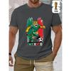 2026 USA-Mexico World Cup, FIFA Men's Basic and Fun Printed Short-sleeved T-shirt, Perfect for Summer Outings