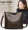 Γυναικεία Μόδα 2025 Μαλακή Δερμάτινη Τσάντα Κουβάς - Μεγάλης Χωρητικότητας, Πρακτική Μονοώμη, Χιαστί και Κάτω από τον Ώμο