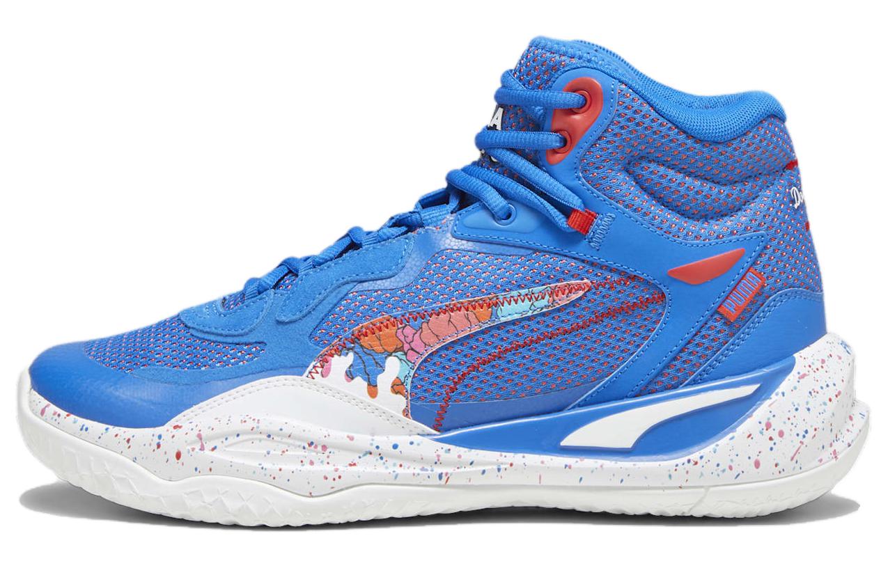 PUMA Playmaker Pro Mid Dylan Bluemazing Red 379284-01 43