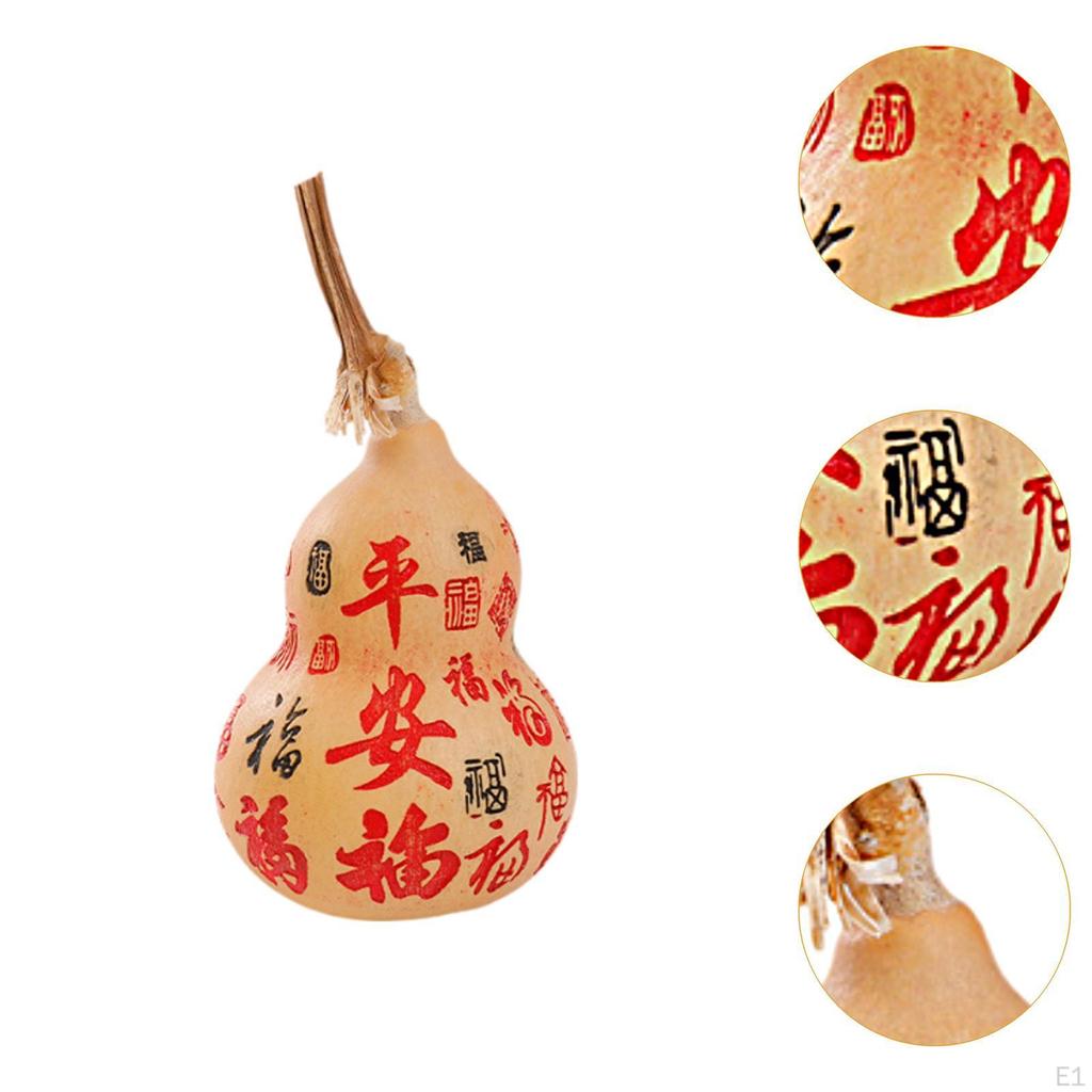 Gourd Figurine Feng Shui Artwork Collectibles Souvenir Tabletop Ornament for TV Cabinet