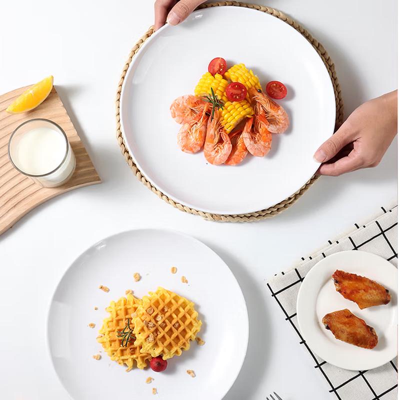 Taisun SS-2208 Melamine Moonlight Dinner Plate (4-Pack)