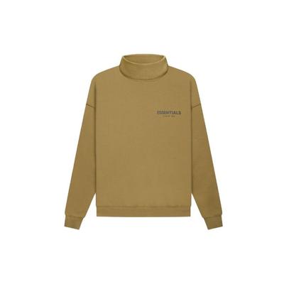 Essentials Fleece Pullover Mockneck Mit Logo Unisex Sweatshirt Amber FOG-FW21-012