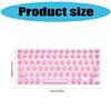 Ergonomic Raised Keycaps Silicone Keyboards Cover For Long Nails AntiDust Protections Soft Portable Laptop Accessory