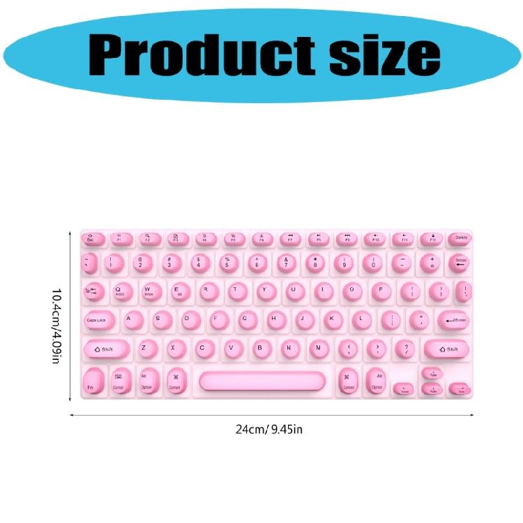Ergonomic Raised Keycaps Silicone Keyboards Cover For Long Nails AntiDust Protections Soft Portable Laptop Accessory