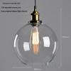 Nordic Retro Glass Pendant Light for Kitchen, Bar, Living Room, or Coffee Shop.