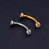 1/5/10pcs G23 Titanium Piercings Labret Stud Lip Nose Piercing Kit Eyebrow C Rod Body Jewelry ASTM-F136 Cartilage Earring