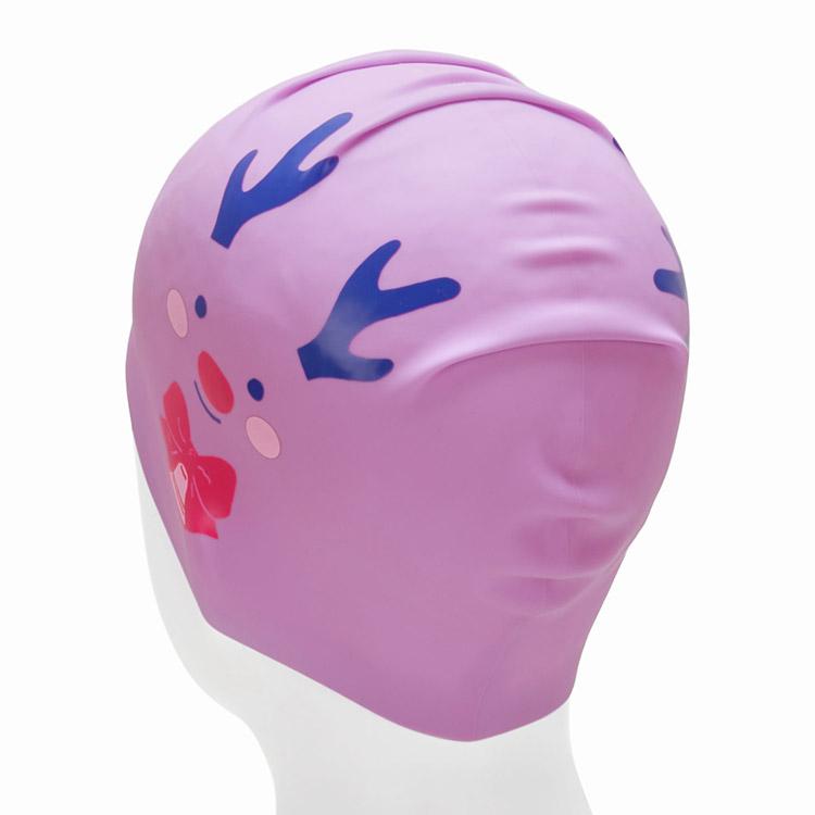 Kichipichi Zoom In Rudolph Silicone Swim Cap Violet (Kpd1Cs007)
