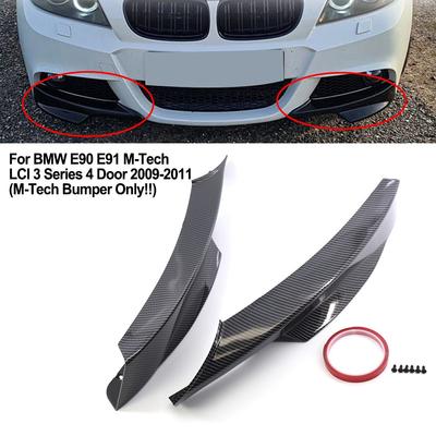 Carbonpatroon Voorbumper Zijsplitter Voor BMW 3 Serie E90 M-Tech LCI 09-2012