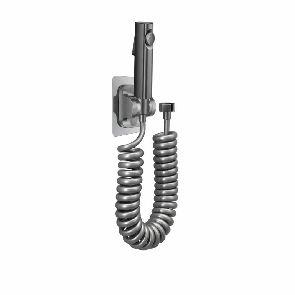 ABS Handheld Bidet Sprayer Self Cleaning Wall Bracket Toilet Bidet Faucet No Punch High Pressure Sprayer