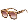 European and American men's and women's large frame trend ins wind sunscreen thick personality running PC sunglasses