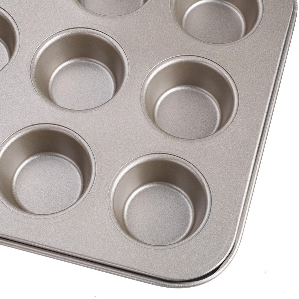 Forma do mini muffinów na 12 sztuk Stal węglowa Forma do pieczenia Tarteletki Taca do pieczenia Pudding Pieczenie