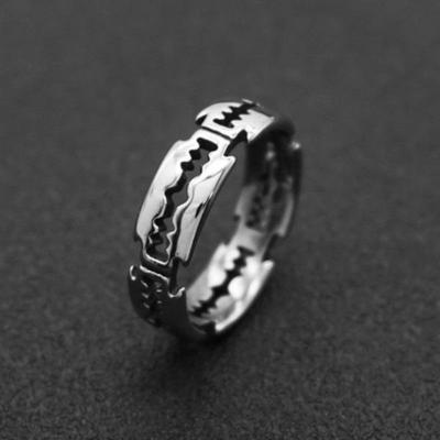 Vintage Hip Hop Klingenring Mode Punk Rock Ring Liebhaber Paarringe Schmuck ARI