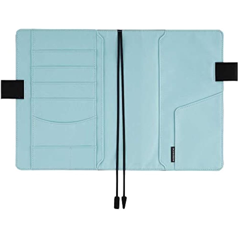 Hobonichi Notebook Cousin (A5) Notebook Cover Colors/Black x Clear Blue