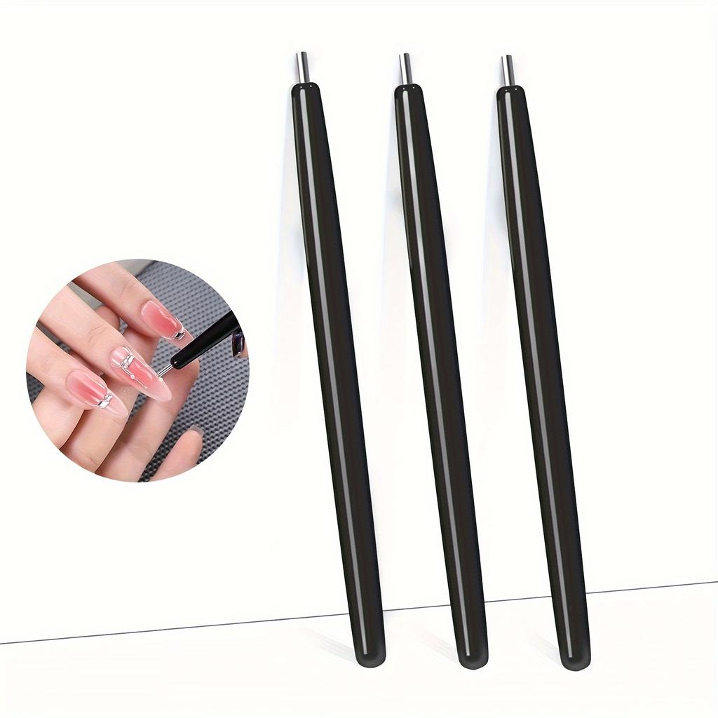 1pcs/2pcs Cat Eye Nail Magnet Magnetic Pen Suction Steel Ball Magnet Pen Nail Art Tools Cat Eye Gel Nail Polish Magnetic Stick