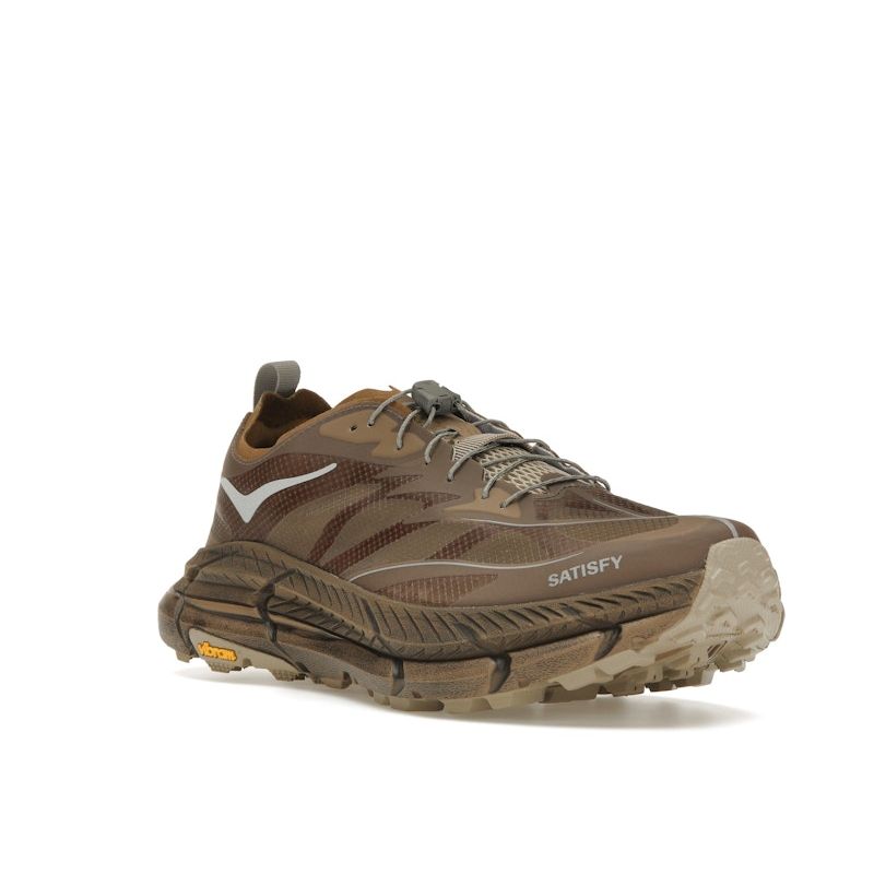 HOKA Satisfy X Mafate Speed 4 Lite Rubber Unisex Sneakers Brown 1157050-RBBR