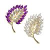 Diamonds Leaves Brooch Women's Elegant Corsage Accessories  Designer Brooch Pin Mini Bobby Pins Perfect Gift for Couples